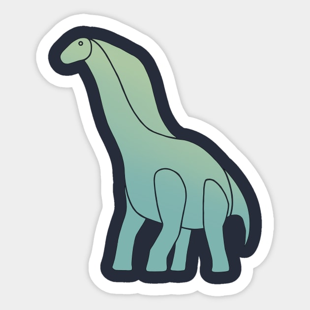Amargasaurus Sauropod Diplodocid Dinosaur Merchandise, Great Gift For All Ages Sticker by JunkArtPal